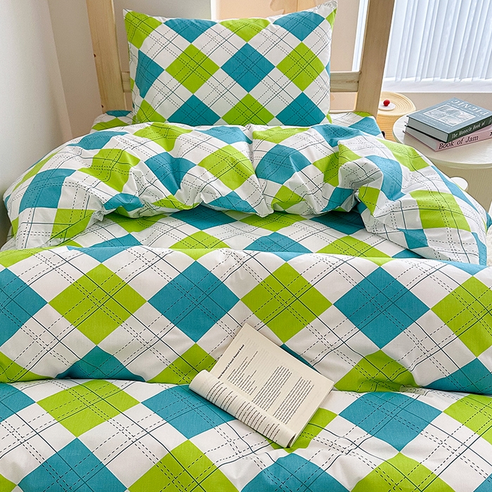 91家纺网 家纺一手货源 找家纺 天之爱2025新款全棉13372学生宿舍上下铺三件套多件套 露丝