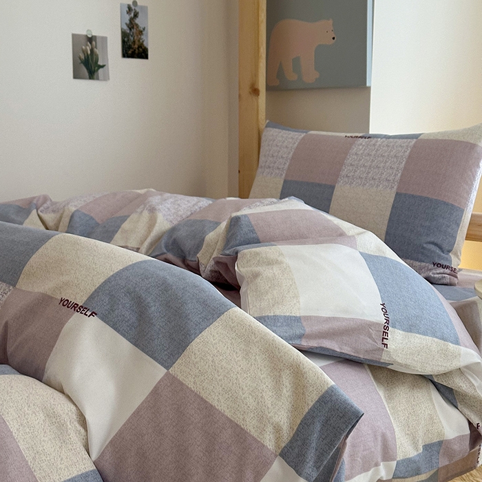 91家纺网 家纺一手货源 找家纺 天之爱2025新款全棉13372学生宿舍上下铺三件套多件套 罗兰