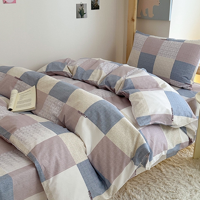 91家纺网 家纺一手货源 找家纺 天之爱2025新款全棉13372学生宿舍上下铺三件套多件套 罗兰