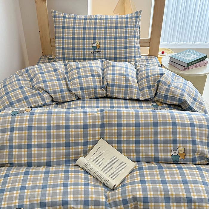 91家纺网 家纺一手货源 找家纺 天之爱2025新款全棉13372学生宿舍上下铺三件套多件套 佳尼