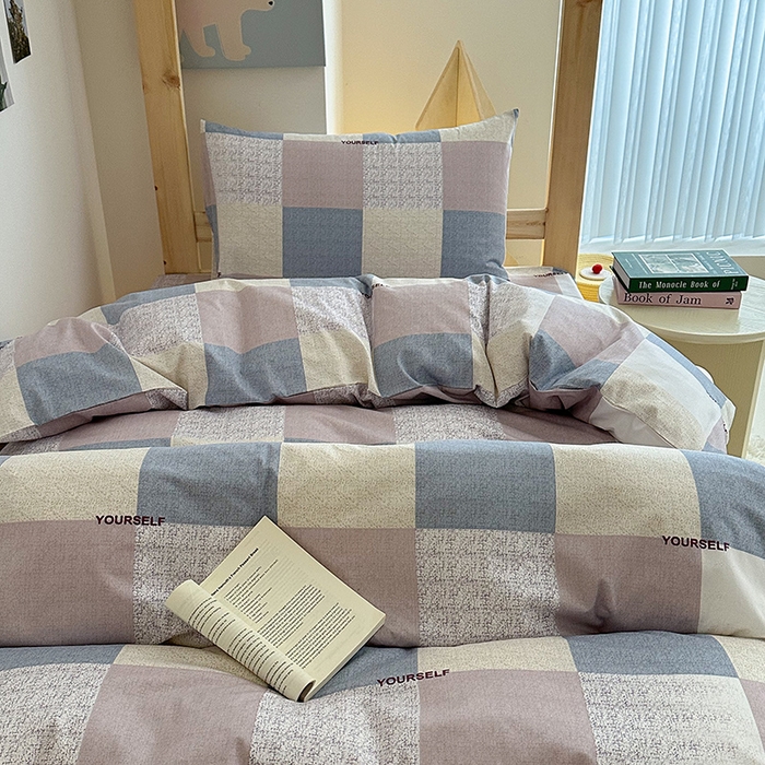 91家纺网 家纺一手货源 找家纺 天之爱2025新款全棉13372学生宿舍上下铺三件套多件套 罗兰