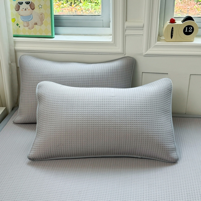 91家纺网 家纺一手货源 找家纺 （总）爱思凯家纺 2025新款凉感冰豆豆贴布绣软席凉席席子床席款