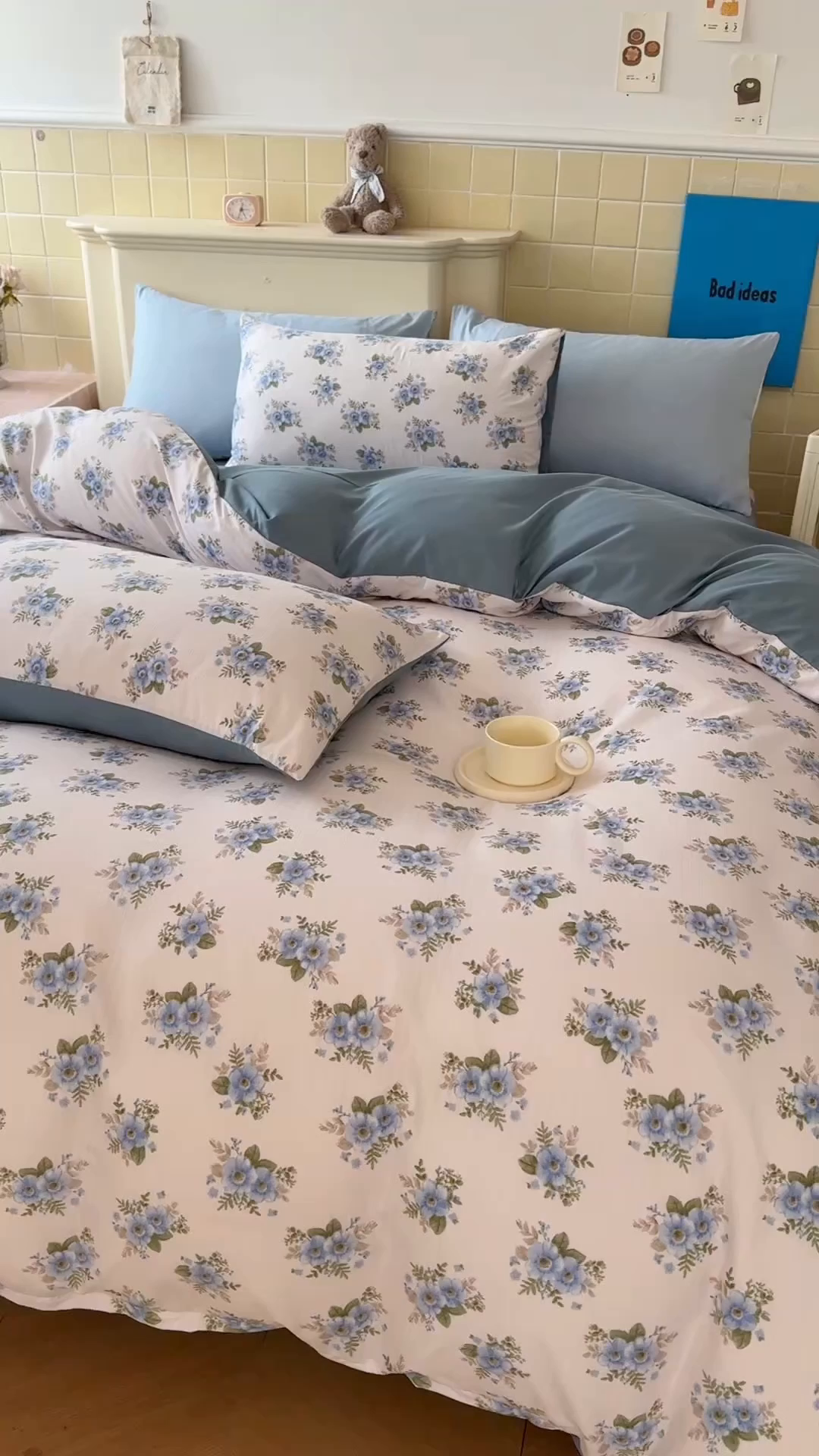 91家纺网 家纺一手货源 找家纺 可可家纺 2025新款亲肤有氧提花小竺棉四件套 芳华兰