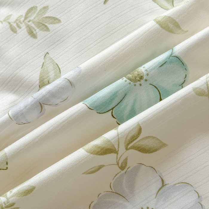 91家纺网 家纺一手货源 找家纺 可可家纺 2025新款亲肤有氧提花小竺棉四件套 花香馥郁