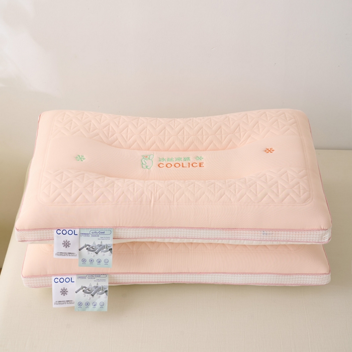 亦帆枕芯 2025夏季新款冰丝凉感定形枕头枕芯 粉玉 48x74cm低枕/只