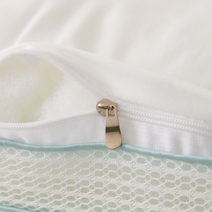 91家纺网 家纺一手货源 找家纺 亦帆枕芯 2025夏季新款冰丝凉感定形枕头枕芯 浅绿 48x74cm低枕/对