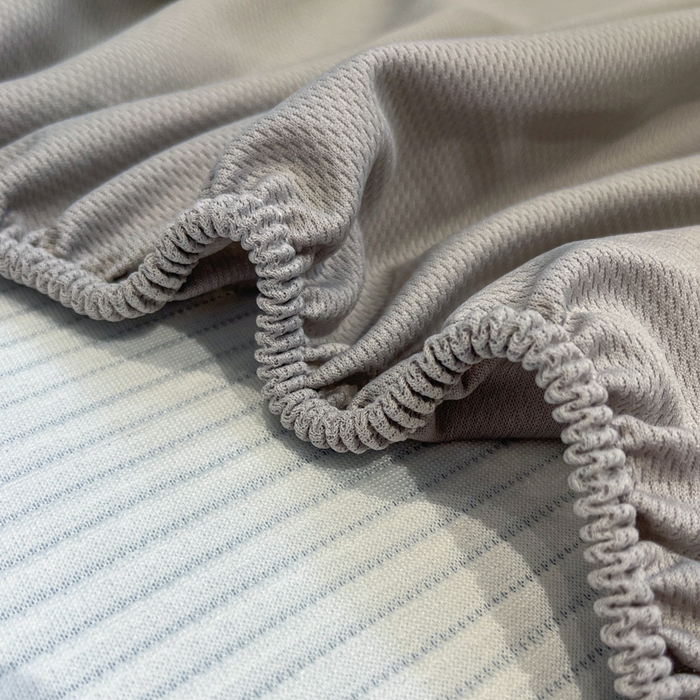 91家纺网 家纺一手货源 找家纺 如一 2025春夏新款A类卡通刺绣PE中分子冰豆豆凉感软席凉席席子 床笠款-梦幻汽车