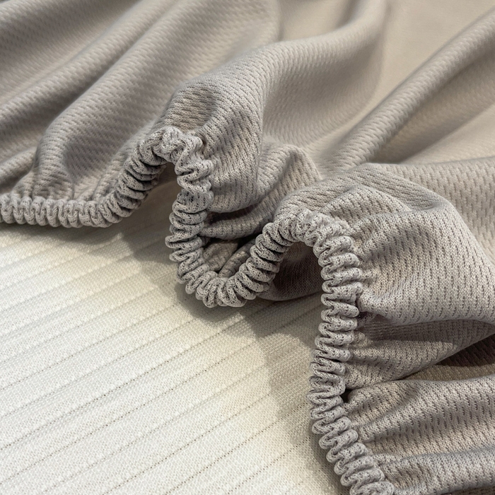 91家纺网 家纺一手货源 找家纺 如一 2025春夏新款A类卡通刺绣PE中分子冰豆豆凉感软席凉席席子 床笠款-黄油小熊