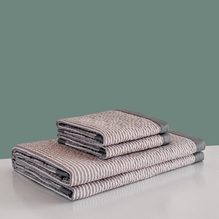 91家纺网 家纺一手货源 找家纺 简宜家居（朝初家纺） 2025春夏新款全棉纯棉老粗布床单绗缝凉席席子 床褥 薄垫子 一席多用 条纹-微醺紫