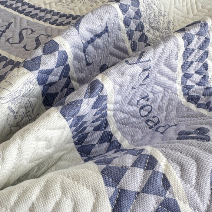 91家纺网 家纺一手货源 找家纺 （总）简宜家居（朝初家纺） 2025春夏新款全棉纯棉老粗布床单绗缝凉席席子 床褥 薄垫子 一席多用