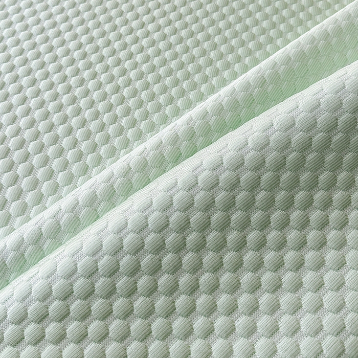 91家纺网 家纺一手货源 找家纺 爱洛家纺 2025春夏新款A类冰丝豆豆凉席席子-床垫款 豆豆·水绿