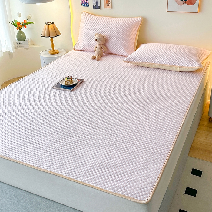 爱洛家纺 2025春夏新款A类冰丝豆豆凉席席子-床垫款 豆豆·粉玉