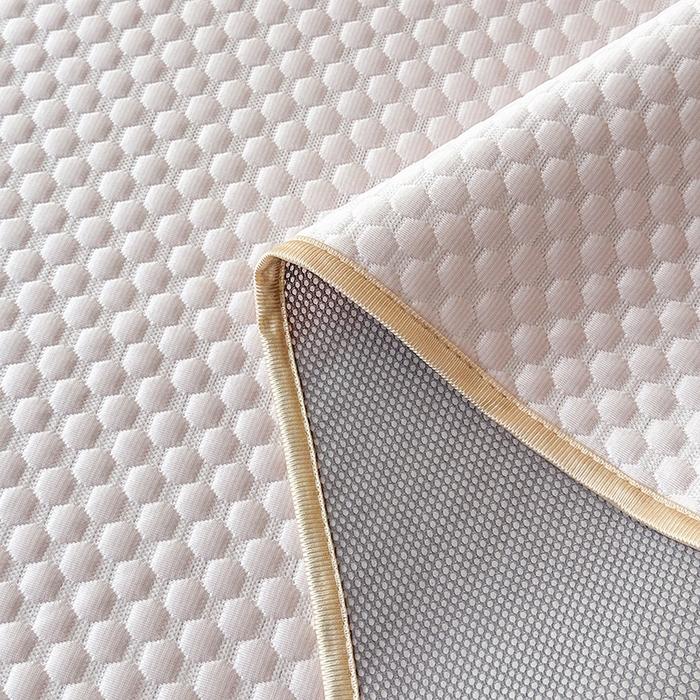 91家纺网 家纺一手货源 找家纺 爱洛家纺 2025春夏新款A类冰丝豆豆凉席席子-床垫款 豆豆·粉玉