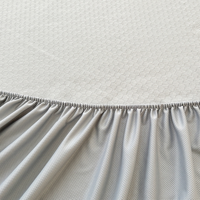 91家纺网 家纺一手货源 找家纺 爱洛家纺 2025春夏新款A类冰丝豆豆凉席席子-床笠款 床笠-浅灰小熊