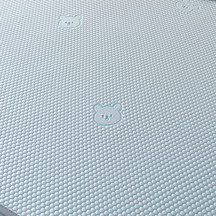 91家纺网 家纺一手货源 找家纺 爱洛家纺 2025春夏新款A类冰丝豆豆凉席席子-床笠款 床笠-浅天蓝小熊