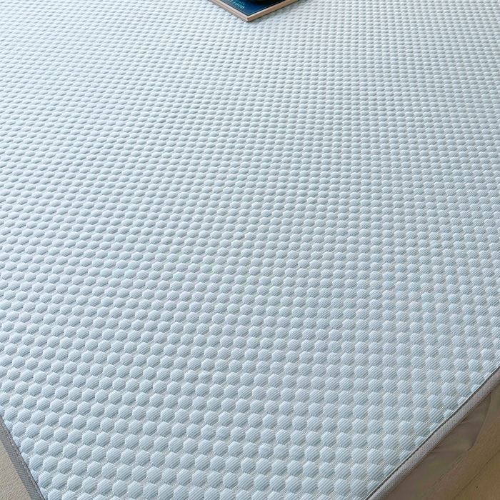 91家纺网 家纺一手货源 找家纺 爱洛家纺 2025春夏新款A类冰丝豆豆凉席席子-床笠款 床笠-浅天蓝