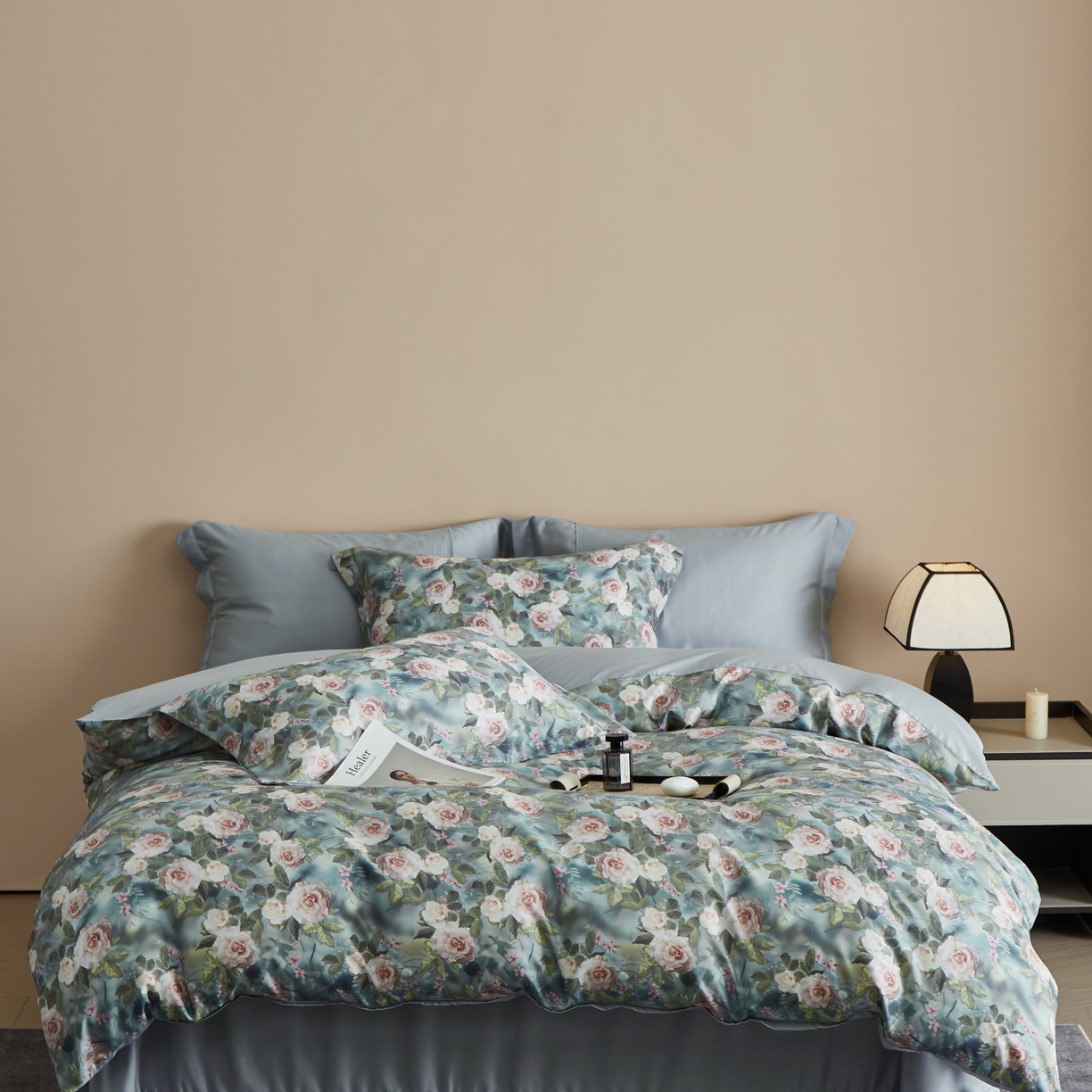 91家纺网 家纺一手货源 找家纺 （总）于果 2025新款莱赛尔天丝印花四件套