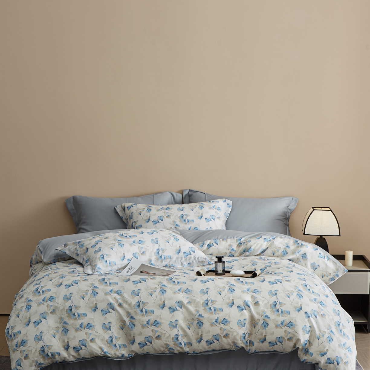 91家纺网 家纺一手货源 找家纺 （总）于果 2025新款莱赛尔天丝印花四件套