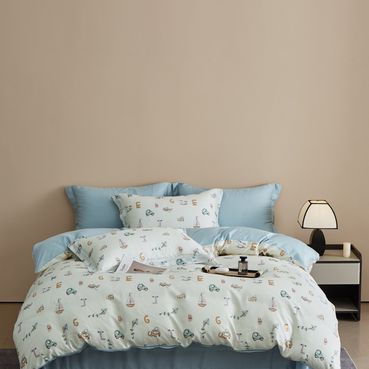 91家纺网 家纺一手货源 找家纺 （总）于果 2025新款莱赛尔天丝印花四件套