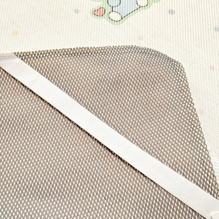 91家纺网 家纺一手货源 找家纺 逸尚阁 2025新款印花冰藤床裙凉席三件套 欢乐世界