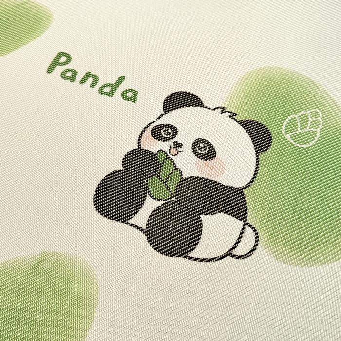 91家纺网 家纺一手货源 找家纺 逸尚阁 2025新款印花冰藤床裙凉席三件套 绿心熊猫