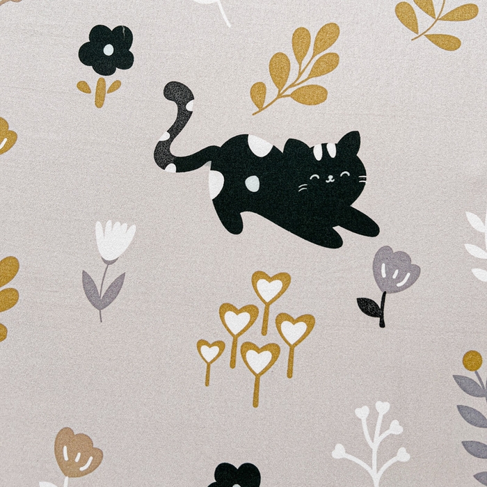 91家纺网 家纺一手货源 找家纺 极梦家纺 2025新款磨毛印花床裙三件套（支持定制） （总链接二） 丛林猫