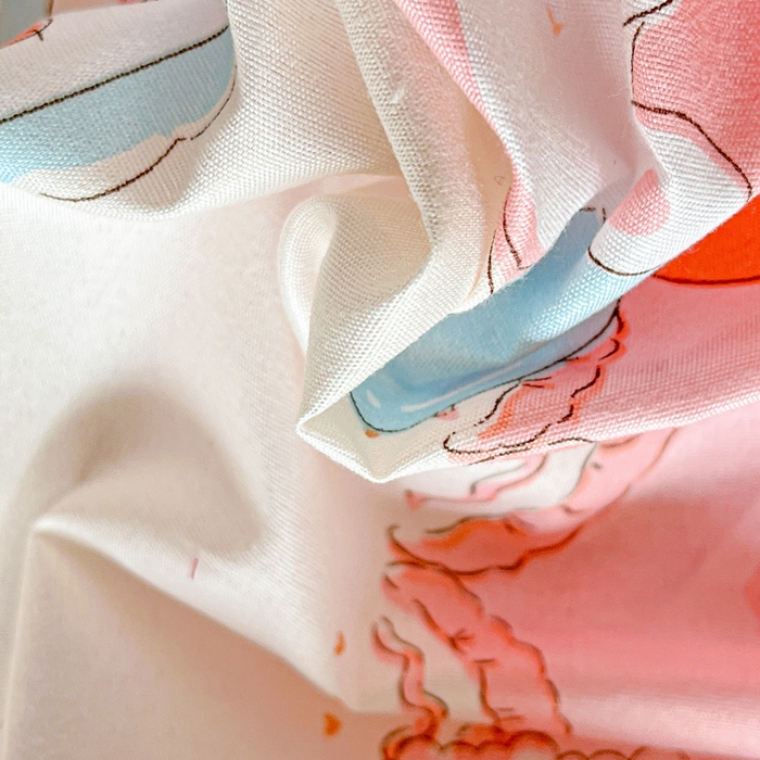 91家纺网 家纺一手货源 找家纺 极梦家纺 2025新款磨毛印花床裙三件套（支持定制） （总链接二） 心动女孩