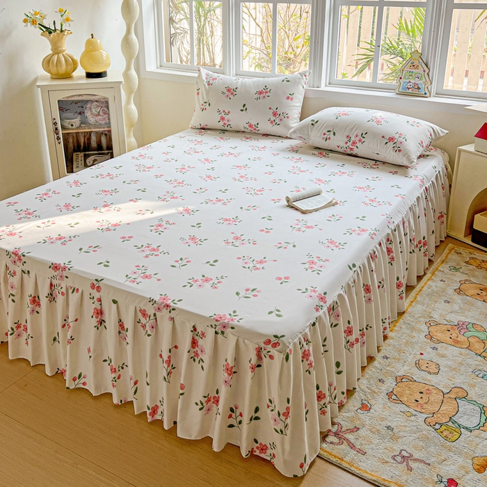 极梦家纺 2025新款磨毛印花床裙三件套（支持定制） （总链接二） 着迷