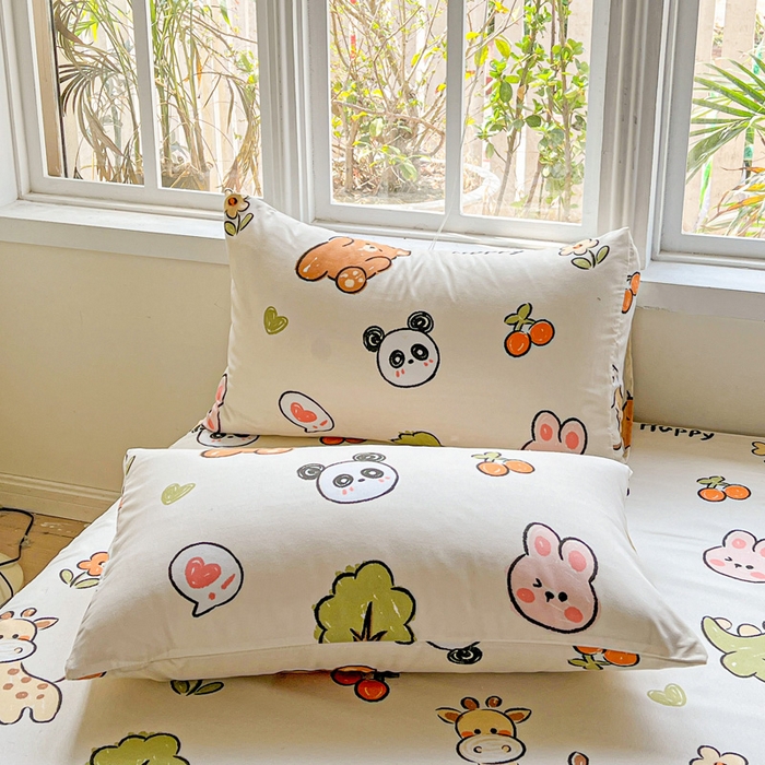 91家纺网 家纺一手货源 找家纺 极梦家纺 2025新款磨毛印花床裙三件套（支持定制） （总链接二） 欢乐派对