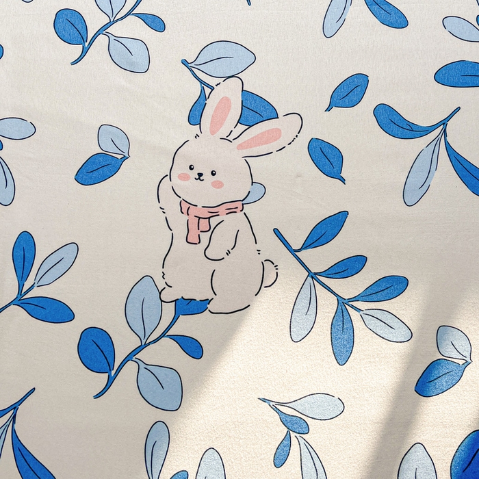 91家纺网 家纺一手货源 找家纺 极梦家纺 2025新款磨毛印花床裙三件套（支持定制） （总链接二） 米菲兔