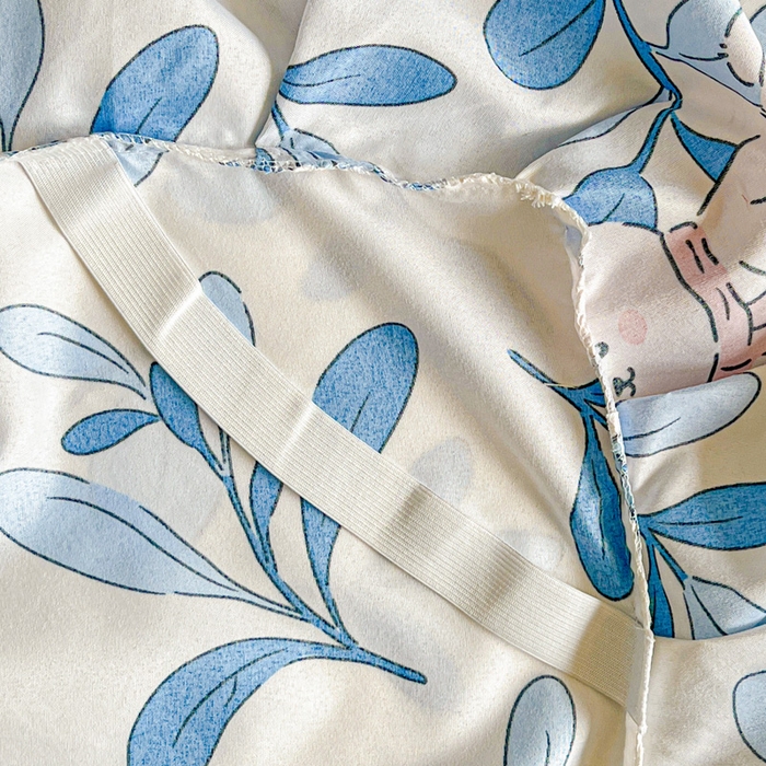 91家纺网 家纺一手货源 找家纺 极梦家纺 2025新款磨毛印花床裙三件套（支持定制） （总链接二） 米菲兔