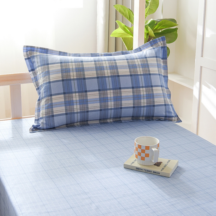 91家纺网 家纺一手货源 找家纺 鑫宇 2025新款全棉13372学生宿舍印花三件套上下铺六件套 梦的启航-蓝