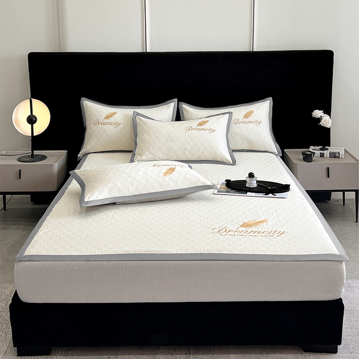 91家纺网 家纺一手货源 找家纺 （总）如一2025新款A类刺绣PE中分子冰豆豆凉感软席-都市系列