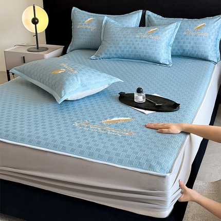 如一2025新款A类刺绣PE中分子冰豆豆凉感软席-都市系列 都市-月光蓝