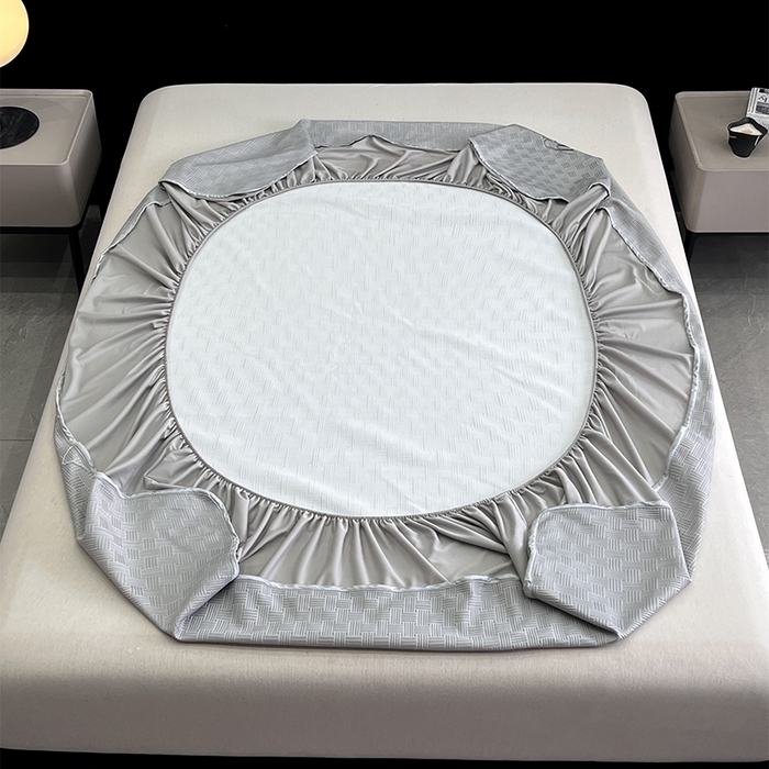 91家纺网 家纺一手货源 找家纺 如一2025新款A类刺绣PE中分子冰豆豆凉感软席-都市系列 都市-星辰银