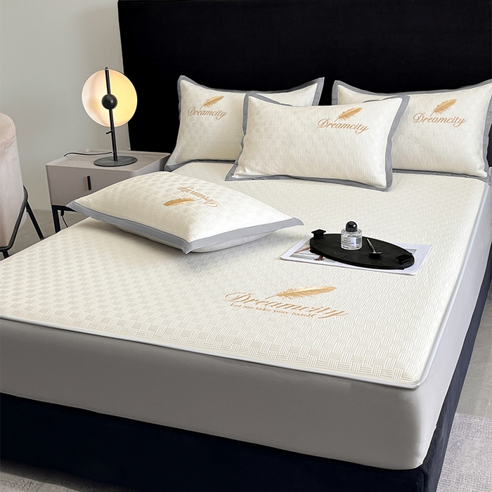 91家纺网 家纺一手货源 找家纺 （总）如一2025新款A类刺绣PE中分子冰豆豆凉感软席-都市系列