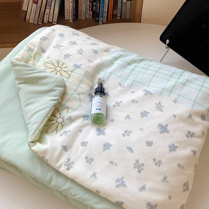 91家纺网 家纺一手货源 找家纺 桃喜2025新A类 “冰纱”双拼凉感双层纱锦氨夏被夏凉被空调被实拍图 夏被-锦上