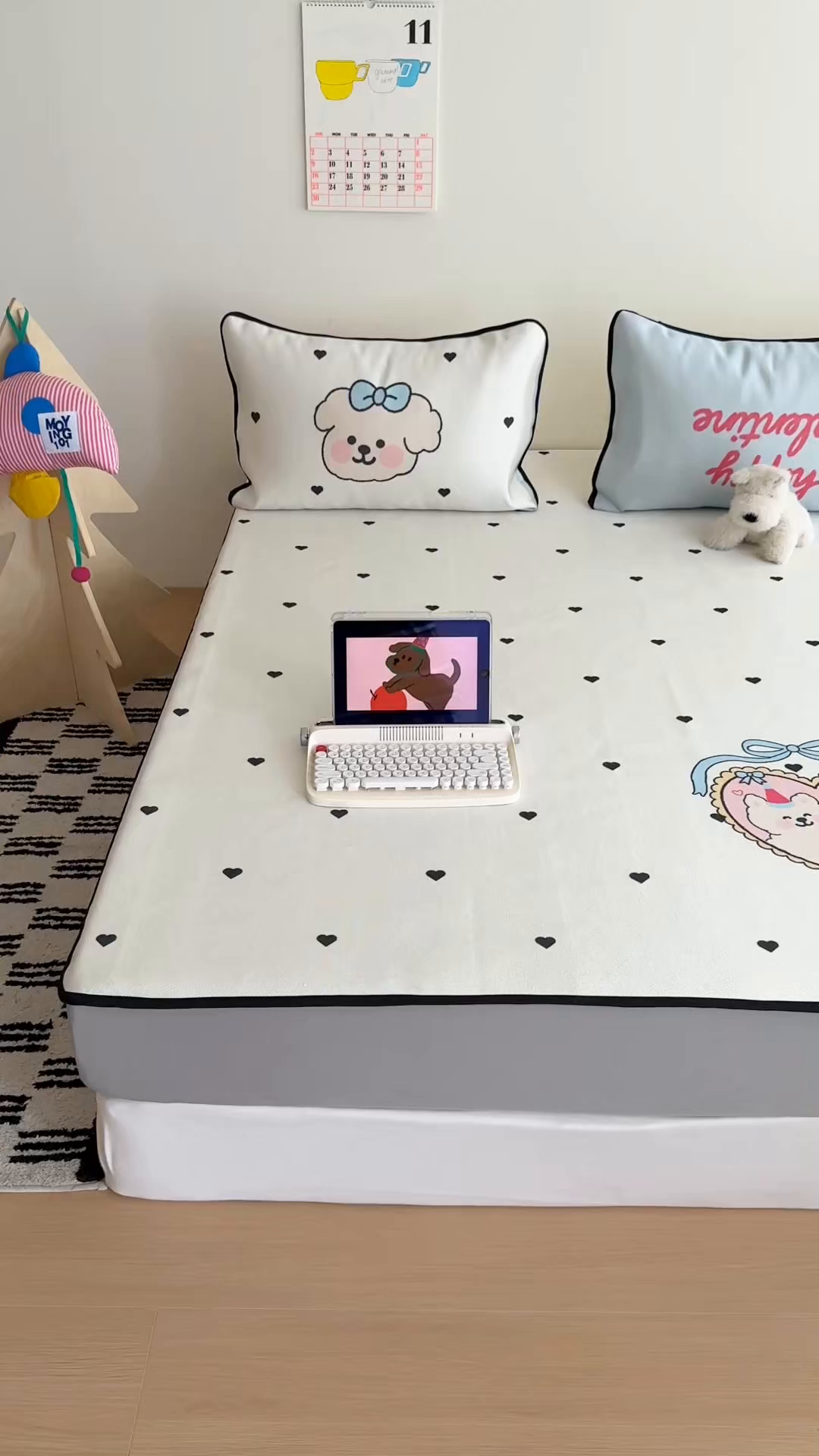 91家纺网 家纺一手货源 找家纺 （总）顾里家纺 2025春夏新款韩系数码卡通养生冰藤席空调席单席子