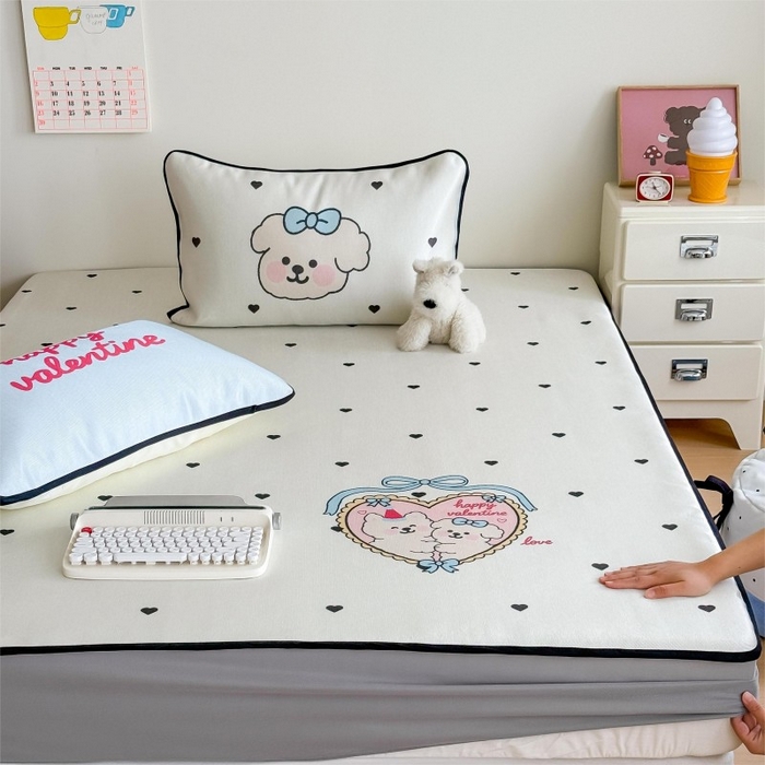 91家纺网 家纺一手货源 找家纺 （总）顾里家纺 2025春夏新款韩系数码卡通养生冰藤席空调席单席子