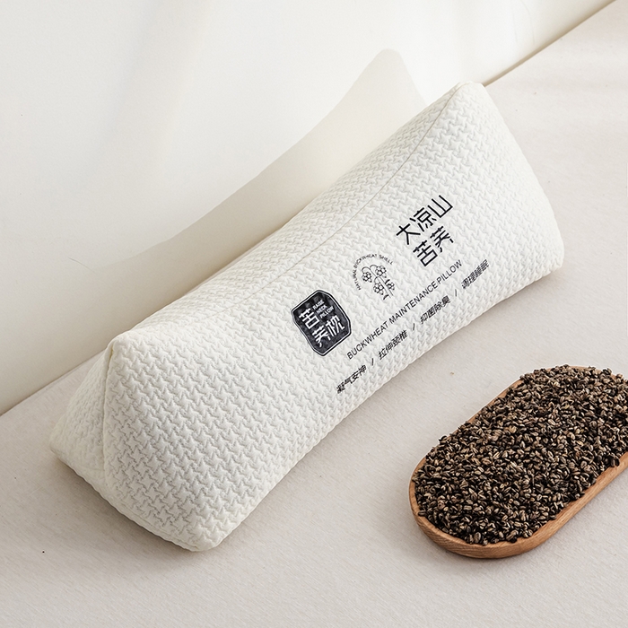 91家纺网 家纺一手货源 找家纺 云熙枕业 2025春夏新款大凉山苦荞枕单枕芯 白色 15×45/只