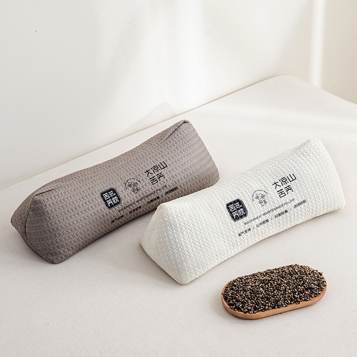 91家纺网 家纺一手货源 找家纺 云熙枕业 2025春夏新款大凉山苦荞枕单枕芯 白色 15×45/只