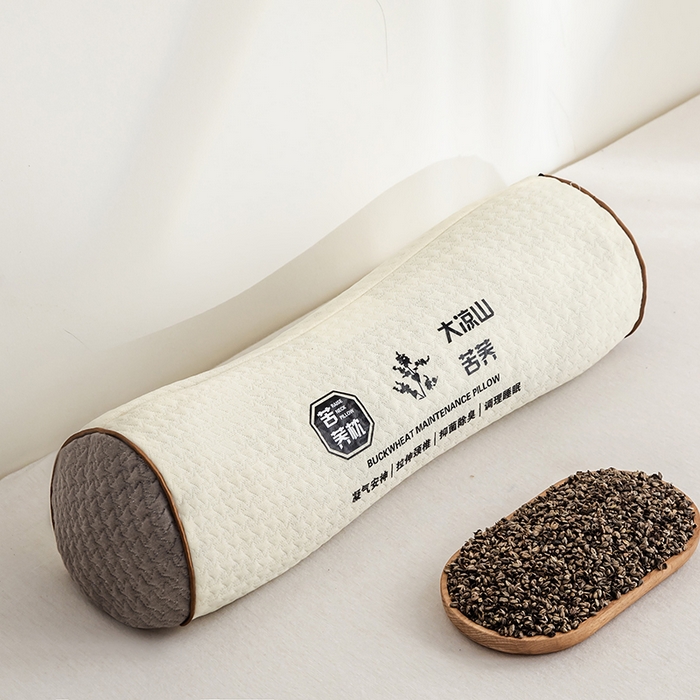 云熙枕业 2025春夏新款大凉山苦荞枕单枕芯 米色 15×45/只
