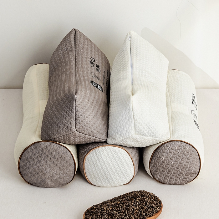 91家纺网 家纺一手货源 找家纺 云熙枕业 2025春夏新款大凉山苦荞枕单枕芯 白色 15×45/只