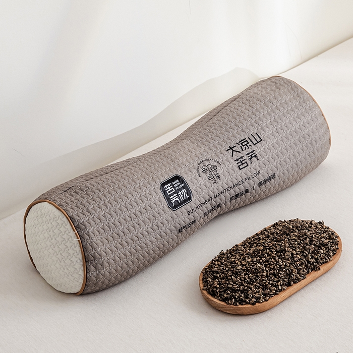 云熙枕业 2025春夏新款大凉山苦荞枕单枕芯 灰色 15×45/只