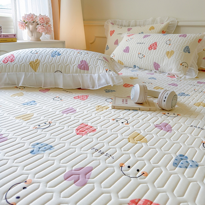 91家纺网 家纺一手货源 找家纺 （总）网红馆（ck家纺） 2025春夏新款印花凉感丝乳胶床裙凉席空调席夏被空调被