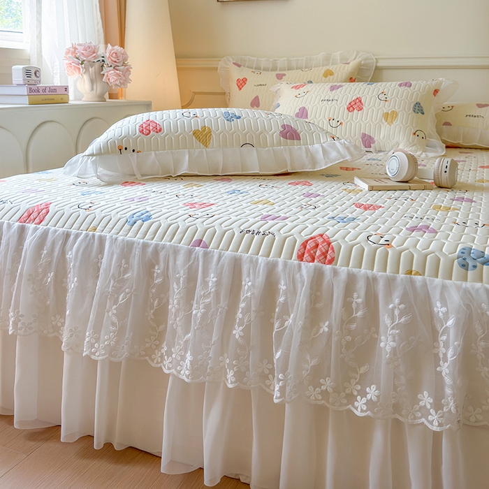 91家纺网 家纺一手货源 找家纺 （总）网红馆（ck家纺） 2025春夏新款印花凉感丝乳胶床裙凉席空调席夏被空调被