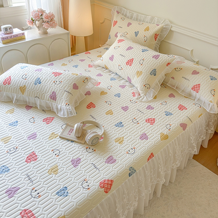 91家纺网 家纺一手货源 找家纺 （总）网红馆（ck家纺） 2025春夏新款印花凉感丝乳胶床裙凉席空调席夏被空调被