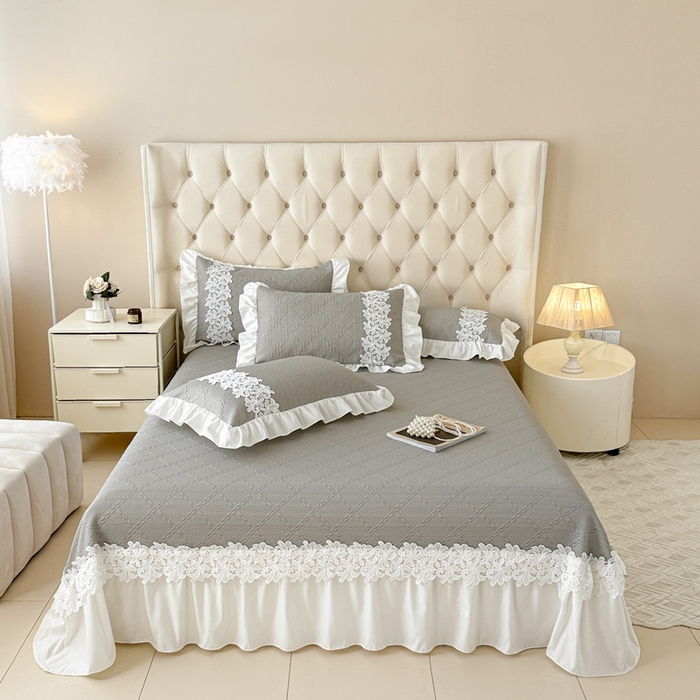 91家纺网 家纺一手货源 找家纺 （总） 2025新款PE凉豆豆安娜系列凉席夏被三件套