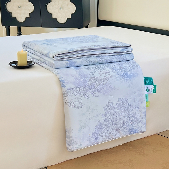 91家纺网 家纺一手货源 找家纺 （总）2025年新款A类数码印花夏凉被 凉感丝锦氨夏被冰淇淋夏被空调被西瓜被双面凉感单夏被