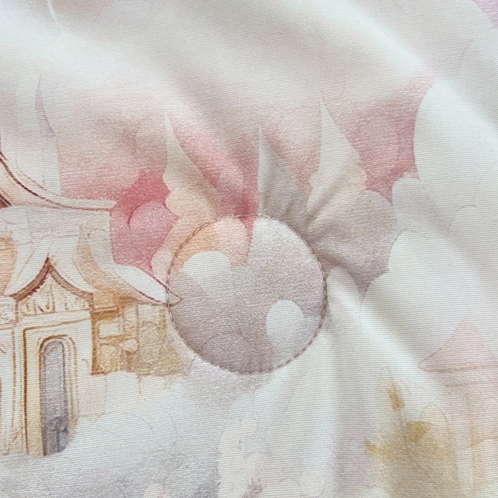 91家纺网 家纺一手货源 找家纺 2025年新款A类数码印花夏凉被 凉感丝锦氨夏被冰淇淋夏被空调被西瓜被双面凉感单夏被 莎莉-粉玉